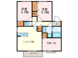 グランモア三苫Ⅰの物件間取画像